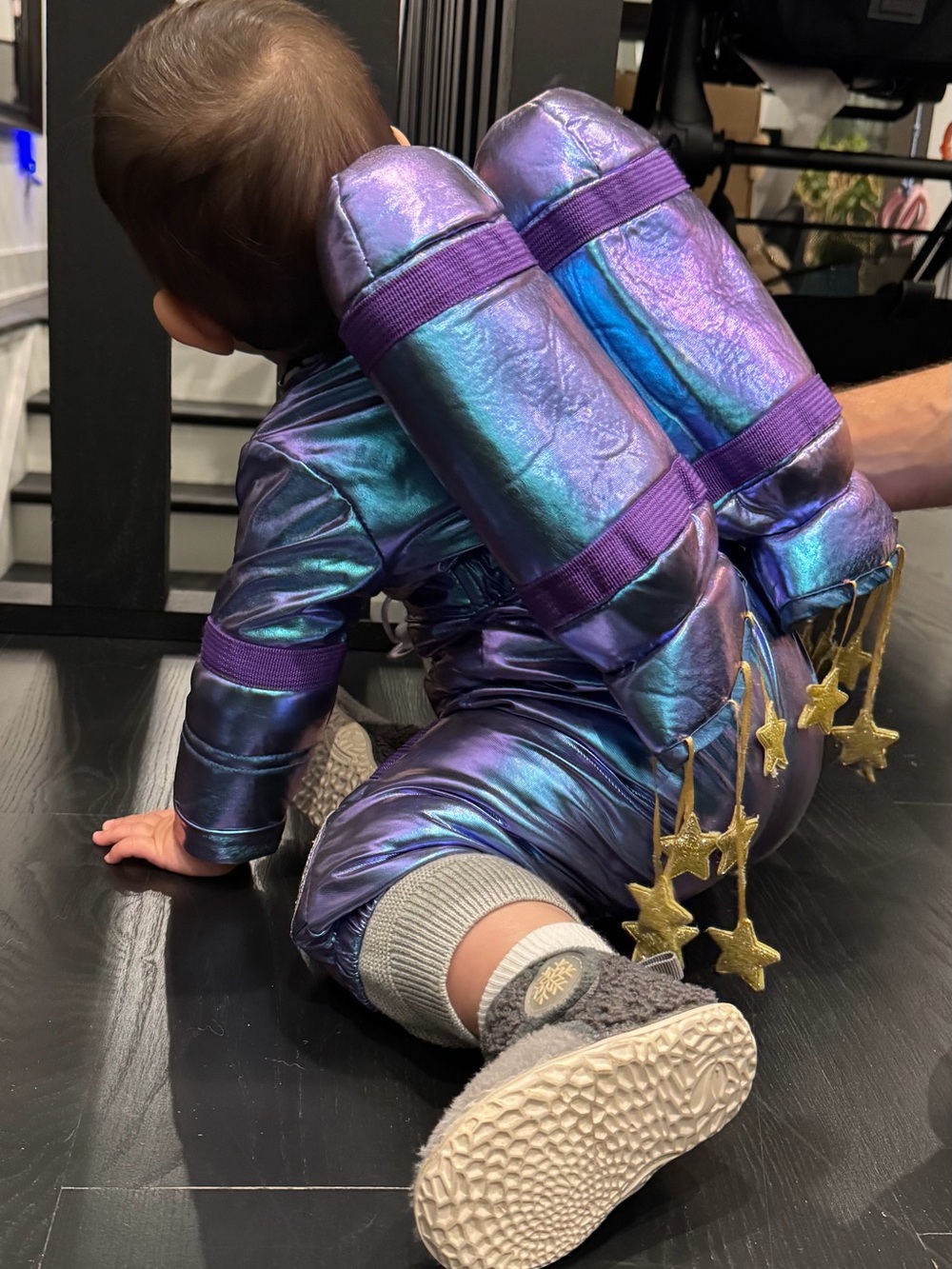 Pottery Barn Kids Iridescent Rocket Costume - Purple & Blue